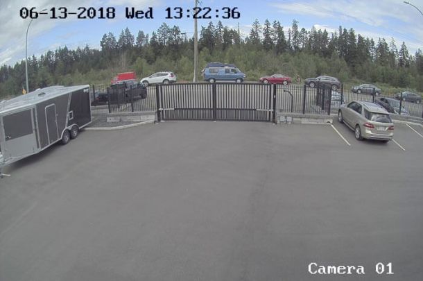 Front Gate Through Security Camera