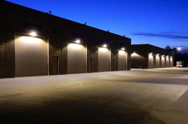 Exterior of Bays - Night