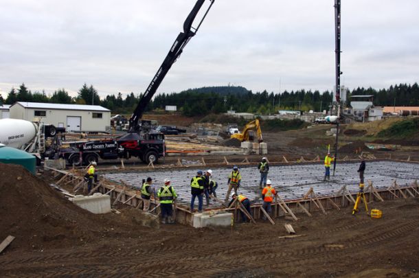 Concrete Being Poured