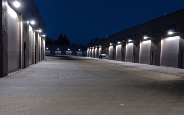 Guy Garages At Night