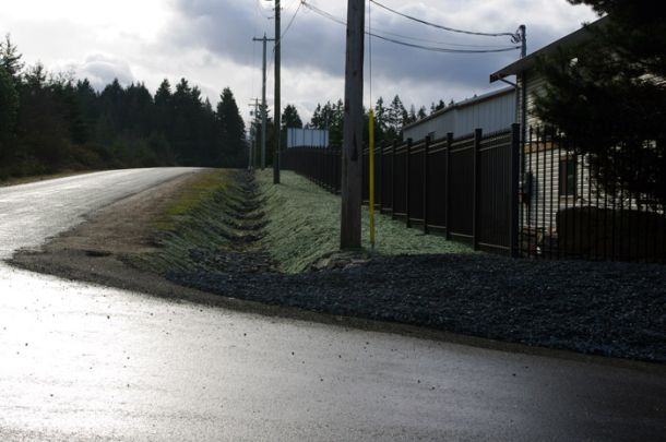 Entrance Road After Paving